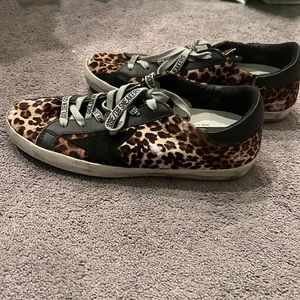 Worn once Cheetah Golden Goose